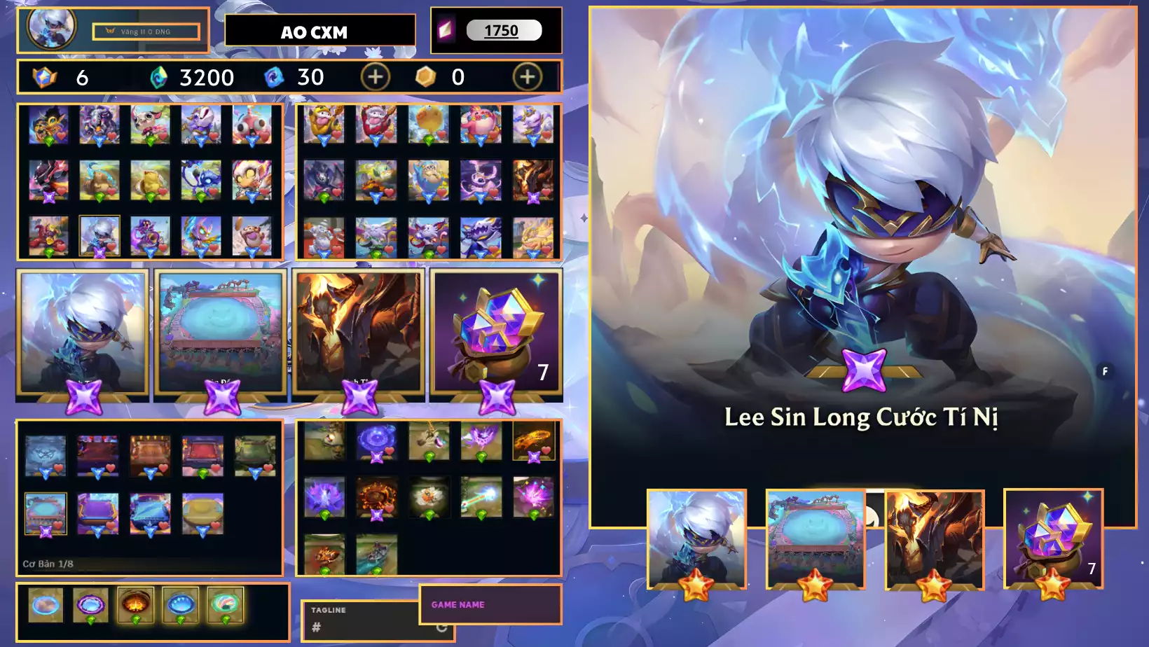 Lee Sin Long Cước Tí Nị - Sàn Chưởng - 6 Huy Chương